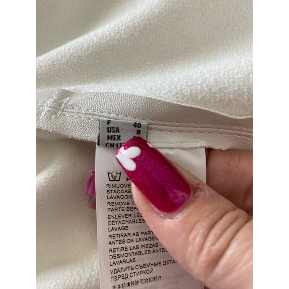 Pinko White Faux Leather Women’s Jacket - Picture 11 of 15